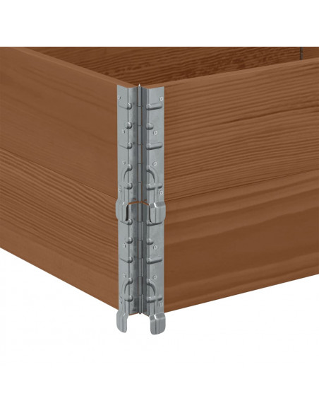 Paretali per Pallet 2pz Marroni 150x50cm Legno Massello di Pino