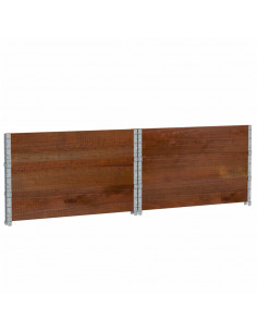 Paretali per Pallet 3pz Marroni 100x100cm Legno Massello Pino