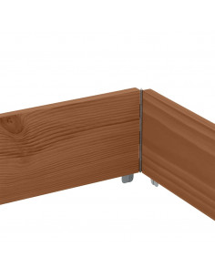 Paretali per Pallet 3pz Marroni 150x100cm Legno Massello Pino