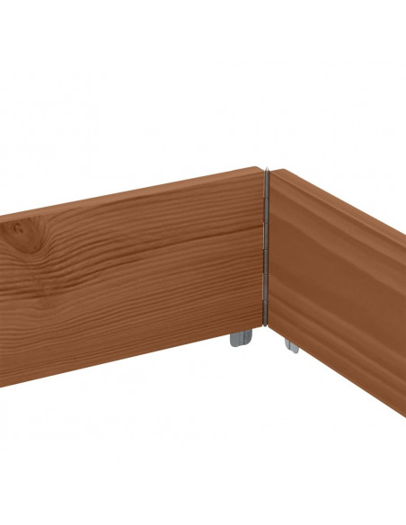 Paretali per Pallet 3pz Marroni 150x100cm Legno Massello Pino