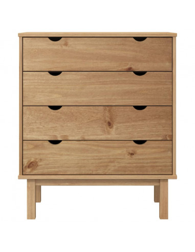 Cassettiera OTTA 76,5x39,5x90 cm in Legno Massello di Pino