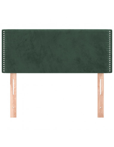 Testiera Verde scuro 90x5x78/88 cm in Velluto