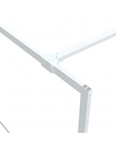 Parete Doccia Walk in Bianca 140x195 cm Vetro Trasparente ESG
