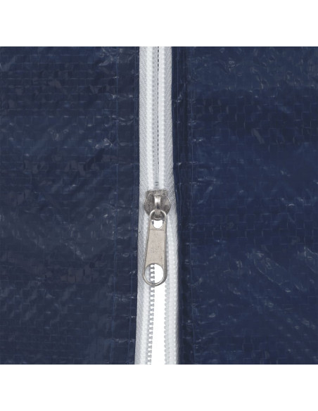 Parete per Tendostruttura in PE 2 pz con Cerniera Blu