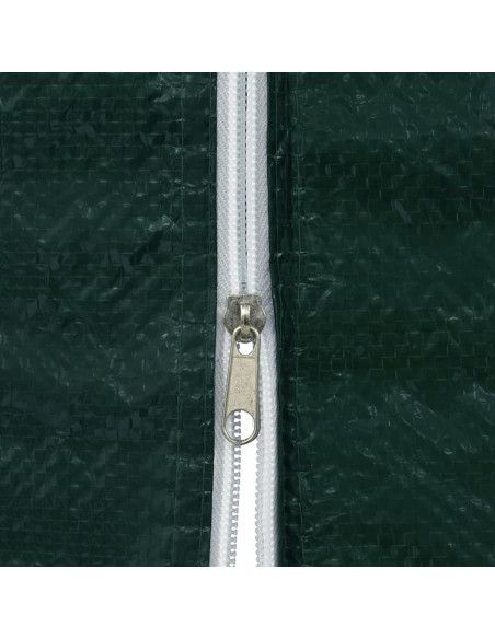 Parete per Tendostruttura in PE 2 pz con Zip Verde