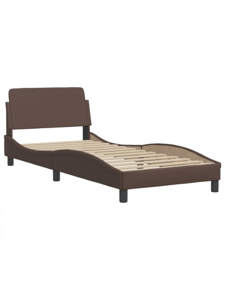 GiroLetto con Materasso Marrone 90x200 cm in Similpelle