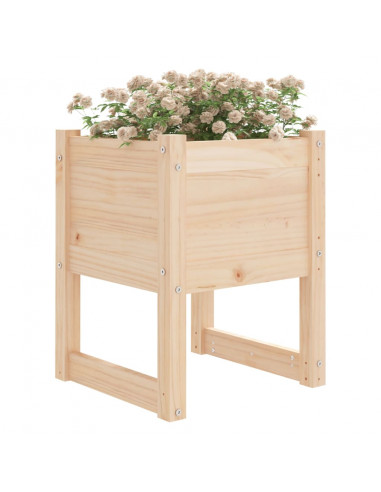 Fioriere 2 pz 40x40x52,5 cm in Legno Massello di Pino