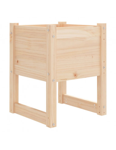 Fioriere 2 pz 40x40x52,5 cm in Legno Massello di Pino