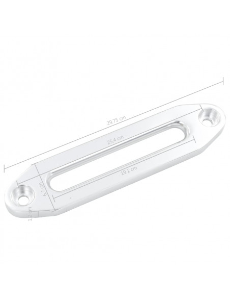Passacavo Argento 254 mm in Alluminio per Argano
