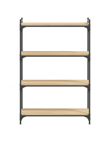 Libreria 4 Ripiani Rovere Sonoma 80x30x120 cm Legno Multistrato