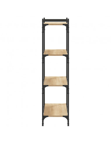 Libreria 4 Ripiani Rovere Sonoma 80x30x120 cm Legno Multistrato