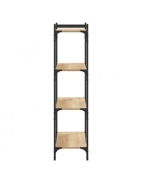 Libreria 4 Ripiani Rovere Sonoma 80x30x120 cm Legno Multistrato
