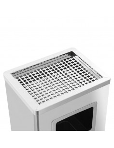 Pattumiera con Posacenere da Albergo 45 L Acciaio Inox