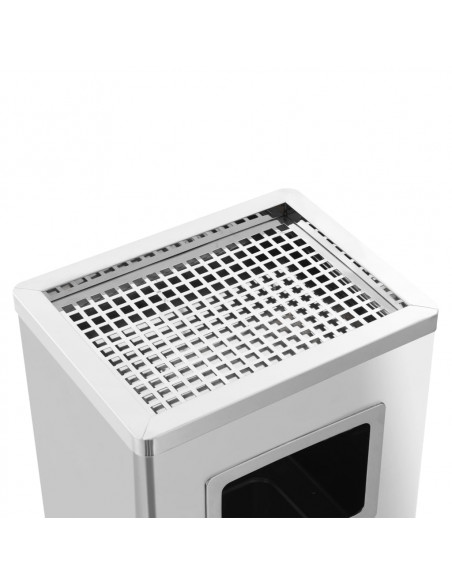 Pattumiera con Posacenere da Albergo 45 L Acciaio Inox