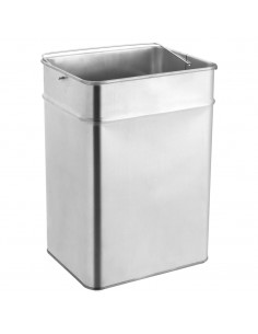 Pattumiera con Posacenere da Albergo 45 L Acciaio Nero