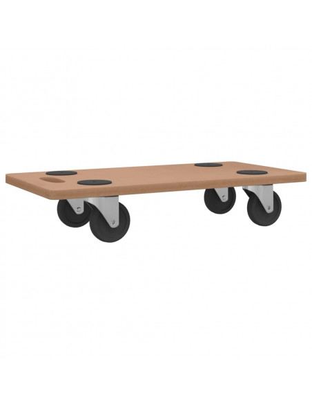 Pedane 2 pz Rettangolari in Legno Multistrato