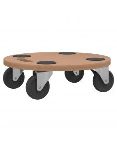 Pedane 6 pz Rotonde in Legno Multistrato