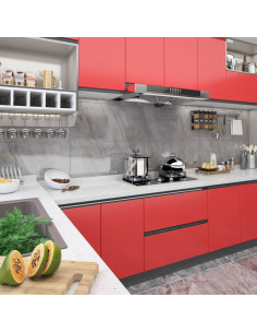 Pellicola Autoadesiva per Mobili Rossa 500x90 cm in PVC
