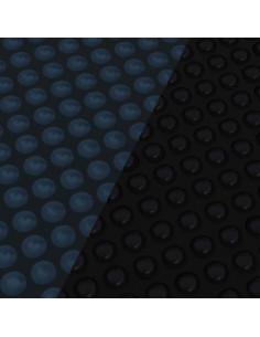 Pellicola Galleggiante Solare PE Piscina 260x160 cm Nero e Blu