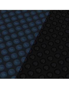Pellicola Galleggiante Solare PE Piscina 800x500 cm Nero e Blu