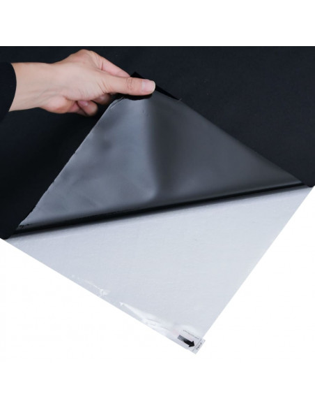 Pellicola Vetri Statica Smerigliata Nera 60x2000 cm PVC