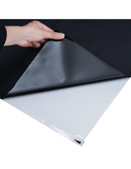 Pellicola Vetri Statica Smerigliata Nera 90x2000 cm PVC