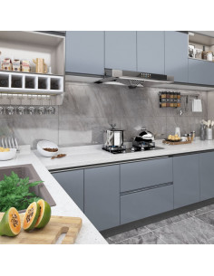 Pellicole Autoadesive per Mobili 2 pz Grigie 500x90 cm in PVC