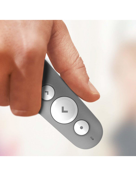 Logitech R500 puntatore wireless Bluetooth/RF Grigio