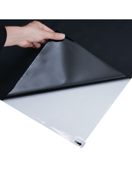 Pellicole per Vetri Statiche Smerigliate Nere 5pz in PVC