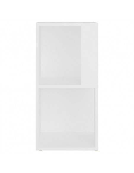 Pensile Angolare Bianco 33x33x67 cm in Legno Multistrato