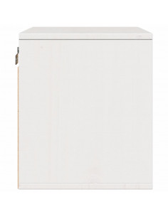 Pensile Bianco 45x30x35 cm in Legno Massello di Pino