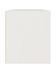 Pensile Bianco 60x30x35 cm in Legno Massello di Pino