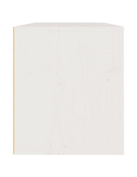 Pensile Bianco 60x30x35 cm in Legno Massello di Pino