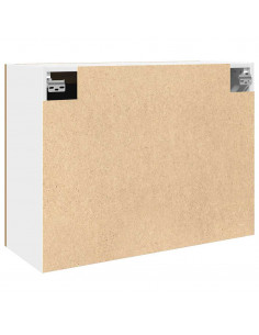 Pensile con Vetro Rovere Artigianale 80x31x60 cm in Truciolato