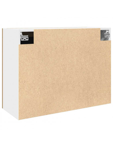 Pensile con Vetro Rovere Artigianale 80x31x60 cm in Truciolato