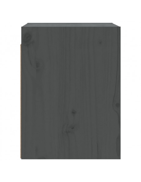Pensile Grigio 30x30x40 cm in Legno Massello di Pino