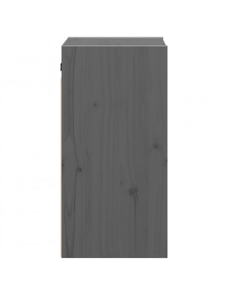 Pensile Grigio 30x30x60 cm in Legno Massello di Pino