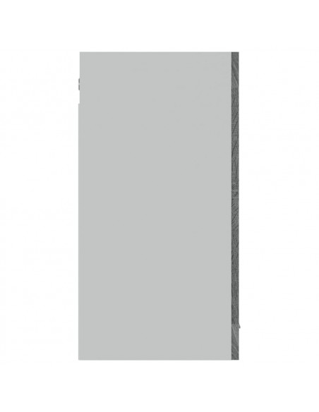 Pensile Grigio Sonoma 80x31x60 cm Vetro e Legno Multistrato