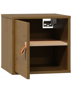 Pensile Marrone Miele 31,5x30x30 cm in Legno Massello di Pino