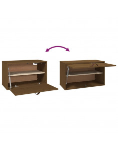 Pensile Marrone Miele 60x30x35 cm in Legno Massello di Pino