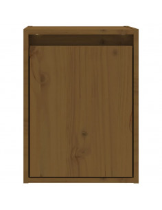 Pensili 2 pz Marrone Miele 30x30x40cm in Legno Massello di Pino