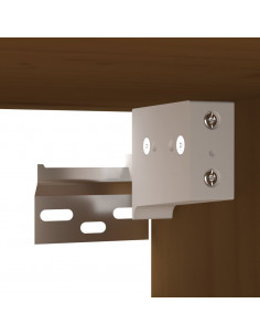 Pensili 2 pz Marrone Miele 80x30x30cm in Legno Massello di Pino