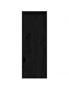 Pensili 2 pz Neri 30x30x80 cm in Legno Massello di Pino