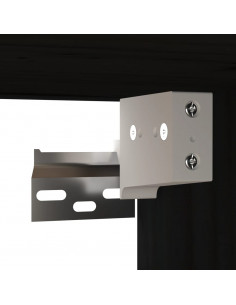 Pensili 2 pz Neri 80x30x30 cm in Legno Massello di Pino