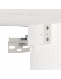 Pensili 2pz Bianchi 31,5x30x30 cm in Legno Massello di Pino