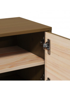 Pensili 2pz Marrone Miele31,5x30x30cm in Legno Massello di Pino