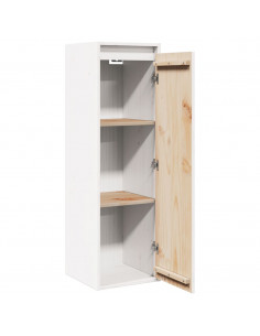 Pensili Bianchi 2 pz 30x30x100 cm in Legno Massello di Pino