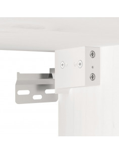 Pensili Bianchi 2 pz 45x30x35 cm in Legno Massello di Pino