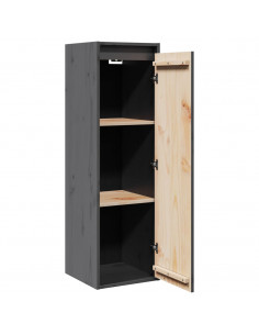 Pensili Grigi 2 pz 30x30x100 cm in Legno Massello di Pino