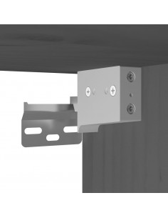 Pensili Grigi 2 pz 45x30x35 cm in Legno Massello di Pino